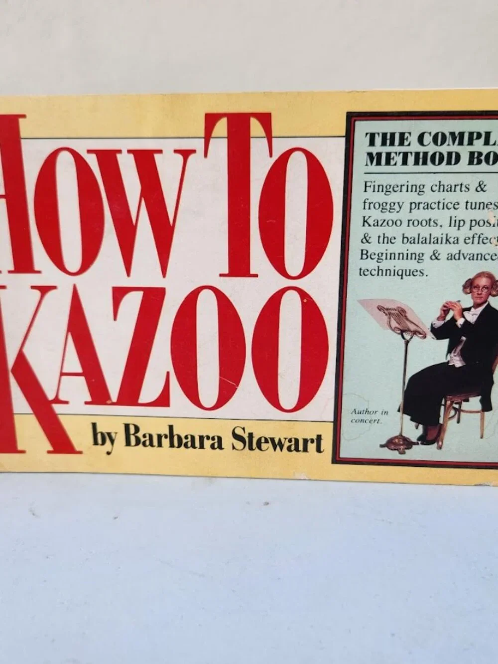 How to Kazoo by Barbara Stewart Musical Instrument Guide Book Sheet Music Instru